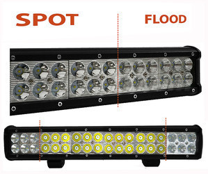 Barre LED CREE Double Rangée 108W 7600 Lumens Pour 4X4 - Quad - SSV Spot VS Flood