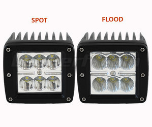 Phare Additionnel LED Carré 24W CREE Pour 4X4 - Quad - SSV Spot VS Flood