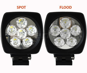 Phare Additionnel LED Carré 60W CREE Pour 4X4 - Quad - SSV Spot VS Flood