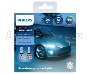 Kit Ampoules LED H8 PHILIPS Ultinon Essential LED - 11366UE2X2