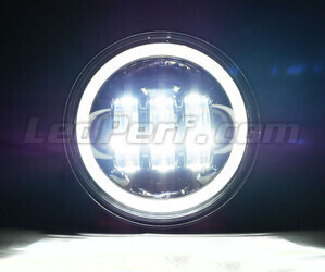 Optiques Full LED 4.5 pouces chromées pour phares additionnels - Type 3