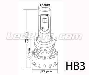 Mini Ampoule LED HB3 Tuning