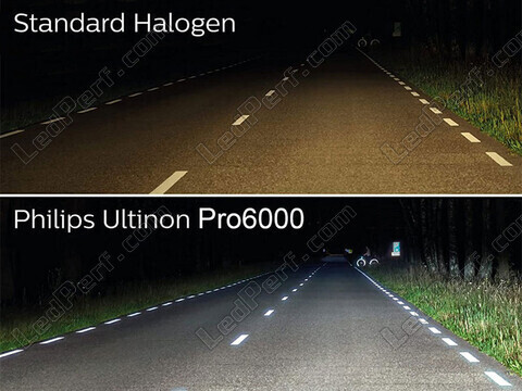 LED-Lampen Philips Zugelassene für Ford Transit Connect II versus Original-Lampen