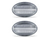 Frontansicht der sequentiellen LED-Seitenblinker für Mercedes Vito (W447) - Transparente Farbe