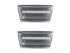 Frontansicht der sequentiellen LED-Seitenblinker für Opel Corsa D - Transparente Farbe