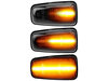 Beleuchtung der dynamischen LED-Seitenblinker in schwarz für Peugeot Expert III