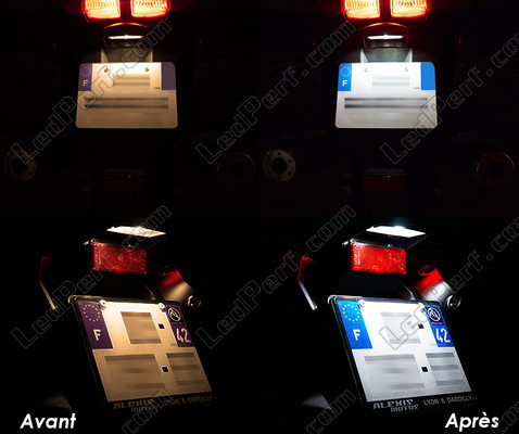 LED Kennzeichen vor und nach KTM Super Enduro R 950 Tuning