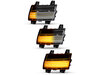 Eclairage des clignotants latéraux séquentiels transparents à LED pour Jeep  Wrangler IV (JL)