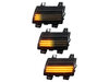 Eclairages des répétiteurs latéraux dynamiques noirs à LED pour Jeep  Wrangler IV (JL)