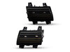 Vue de face des clignotants latéraux dynamiques à LED pour Jeep  Wrangler IV (JL) - Couleur noire fumée