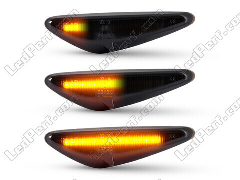 Eclairages des répétiteurs latéraux dynamiques noirs à LED pour Mazda RX-8
