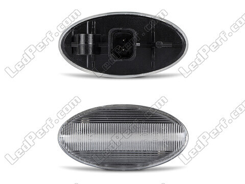 Connecteurs des clignotants latéraux séquentiels à LED pour Peugeot 206 - version transparente
