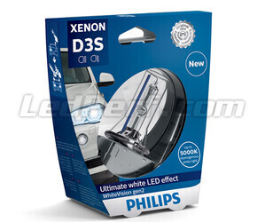 Ampoule Xenon D3S Philips WhiteVision Gen2 +120% 5000K - 42403WHV2S1