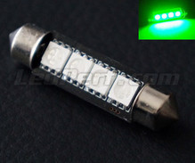 Lampe Soffittenlampe 42 mm mit LEDs grüne - C10W