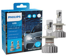 Pack ampoules LED Philips Homologuées pour Fiat Grande Punto / Punto Evo - Ultinon PRO6000