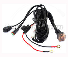 Câble d'alimentation avec relais pour Barre LED et Phare - 1 connecteur DT - Interrupteur mobile