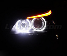 Pack angel eyes à leds pour BMW Serie 5 (E60 E61) Phase 1 - Avec Xenon d'origine -MTEC V3